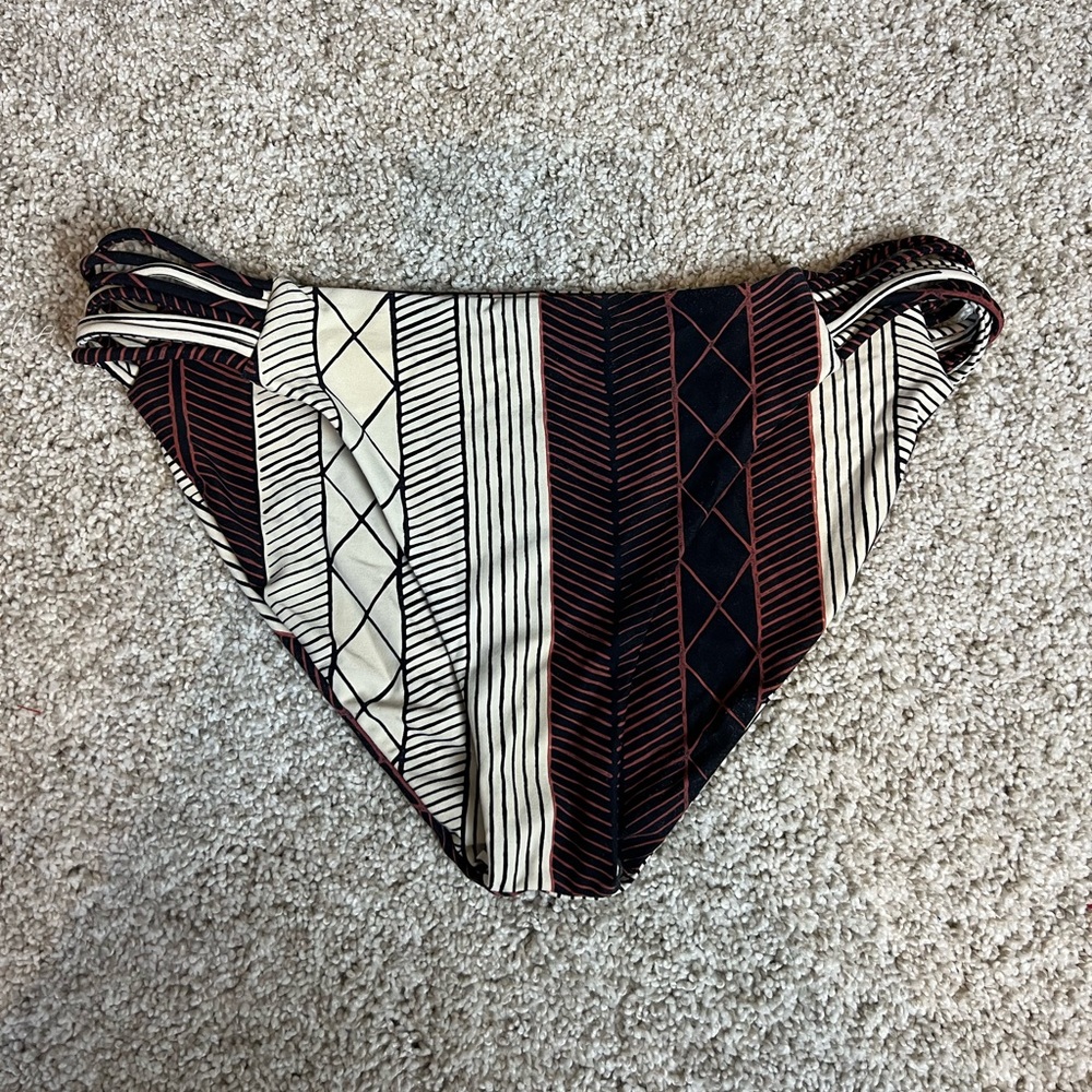 Aztec print bathing suit bottoms